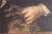 REMBRANDT Harmenszoon van Rijn Details of The Sampling Officials of the Amsterdam Drapers' Guild (mk33) oil painting